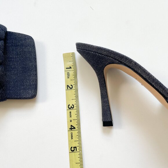 Bottega Veneta Matelasse Quilted Denim Mule Sandals Indigo Size EU 39 US 9 NEW - Picture 10 of 12